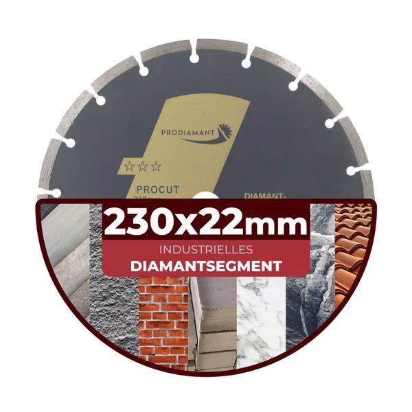 Алмазний відрізний диск PRODIAMANT ProCut 230 мм для бетону, каменю та цегли P-07.PD-CUT-PC фото